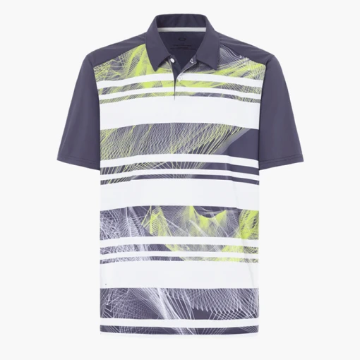 Oakley Aero Stripe Mashie Golf Polo Shirt 1 Oakley Aero Stripe Mashie Golf Polo Shirt