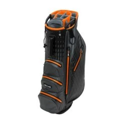 Lynx Attitude Waterproof Cart Bag 5 Lynx Attitude Waterproof Cart Bag -Golf Pro Deals Store Attitude cart black charcoal orange 510x510 1