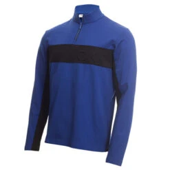 Calvin Klein Embossed Half Zip 14 Calvin Klein Embossed Half Zip -Golf Pro Deals Store C9500BLU BLK5 510x510 1