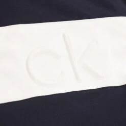 Calvin Klein Embossed Half Zip 23 Calvin Klein Embossed Half Zip -Golf Pro Deals Store C9500NVY WHT8 510x510 1