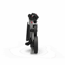 Powakaddy DLX-Lite FF Push Trolley -Golf Pro Deals Store DLX LITE FF GUNMETAL RED FOLDED SIDE 510x510 1