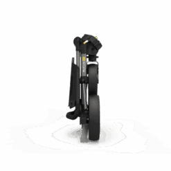 Powakaddy DLX-Lite FF Push Trolley -Golf Pro Deals Store DLX LITE FF GUNMETAL YELLOW FOLDED SIDE 510x510 1