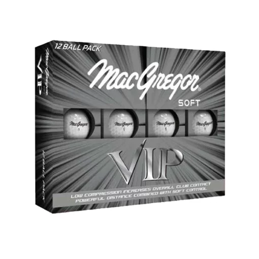 MacGregor VIP 12 Golf Ball Pack - White 1 MacGregor VIP 12 Golf Ball Pack - White