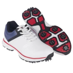 Stuburt PCT II DRI-Back Waterproof Spiked Golf Shoes -Golf Pro Deals Store SBSHU1125 WHTNAVY 8 510x510 1