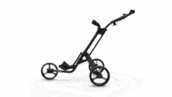 PowaKaddy Twinline 5 Push Golf Trolley -Golf Pro Deals Store TL5 YELLOW MATT BLACK OPEN SIDE 510x287 1