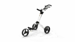 PowaKaddy Twinline 5 Push Golf Trolley -Golf Pro Deals Store TL5 YELLOW WHITE ANGLED SIDE 510x287 1