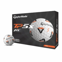 TaylorMade TP5x Pix 2.0 Golf Balls -Golf Pro Deals Store TM21BAL TA473 N7606401 TP5x pix WHT GLB dz Lid Ball v3 510x510 1